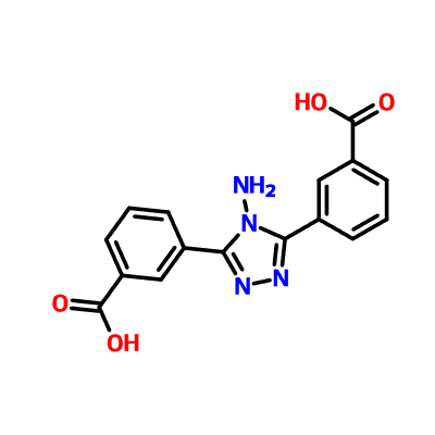 CAS 923057-85-6|4-amino-3,5-bis(3-carboxyphenyl)-4H{-1,2,4-triazole